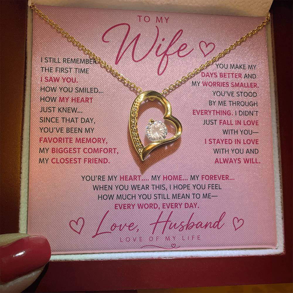 To My Wife - Life Long Love Necklace