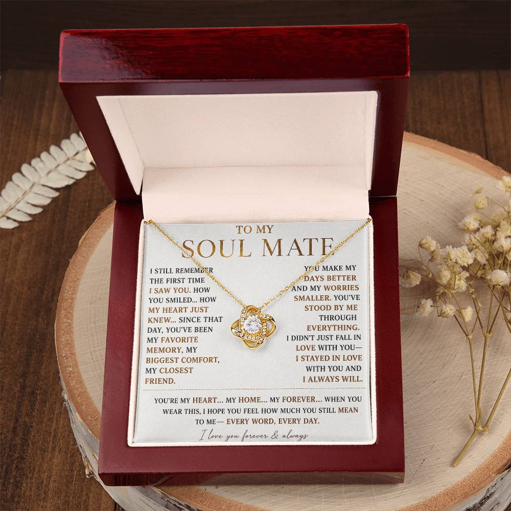To My Soulmate - Forever Love Necklace