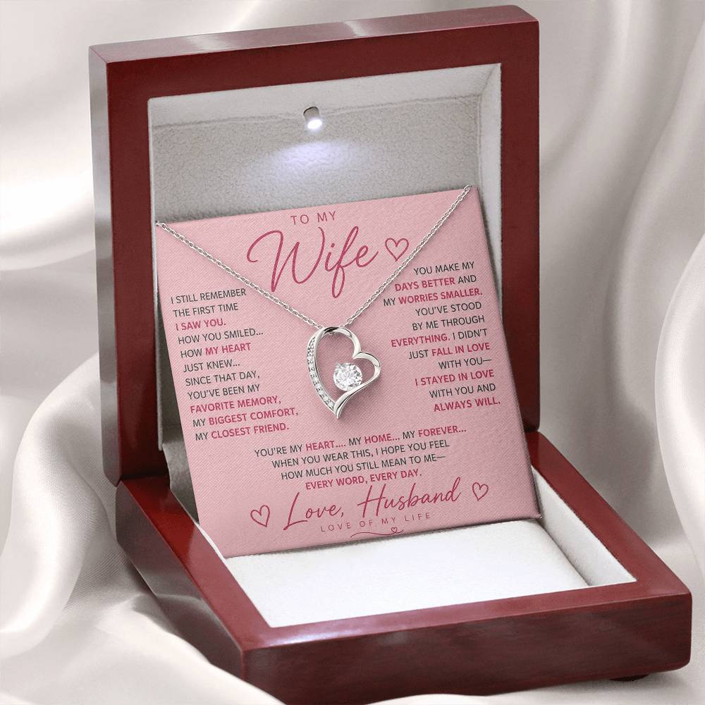 To My Wife - Life Long Love Necklace