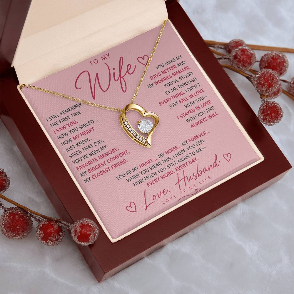 To My Wife - Life Long Love Necklace