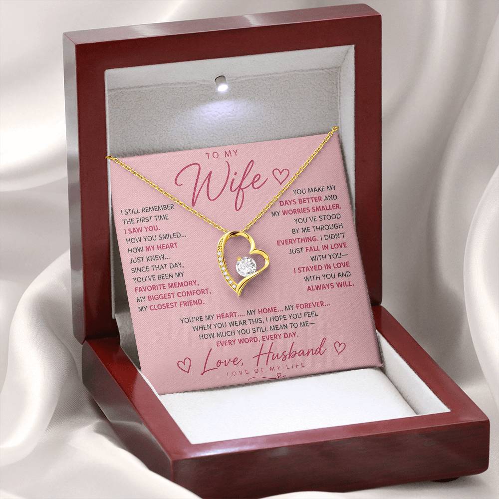 To My Wife - Life Long Love Necklace