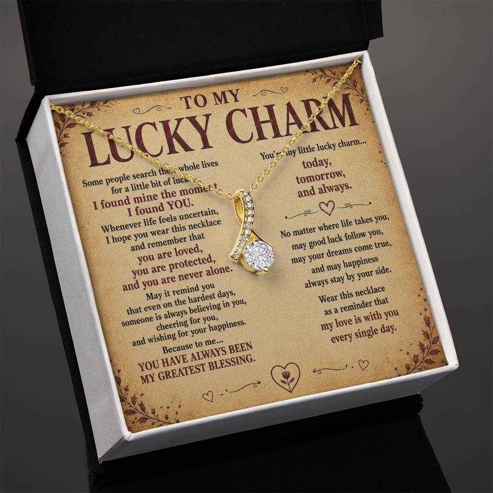 To My Lucky Charm - Lucky Love Necklace