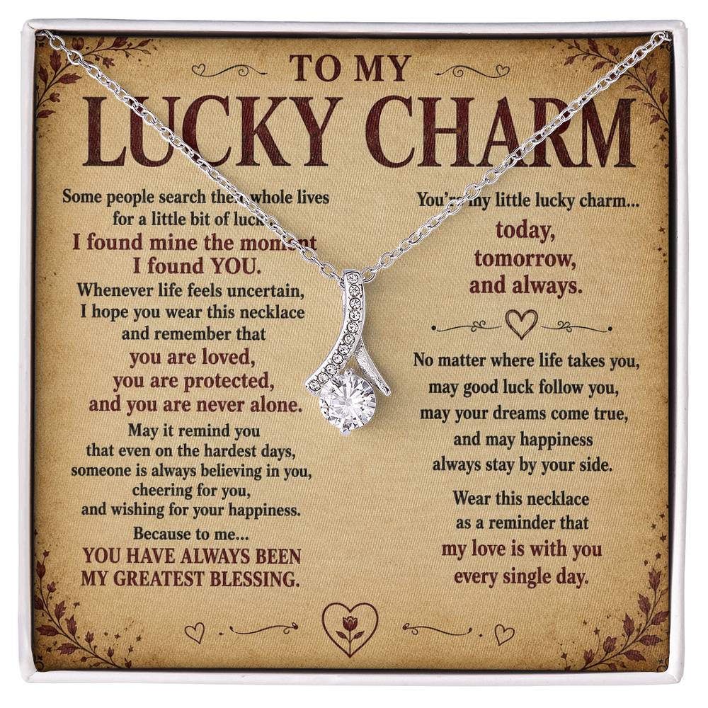 To My Lucky Charm - Lucky Love Necklace
