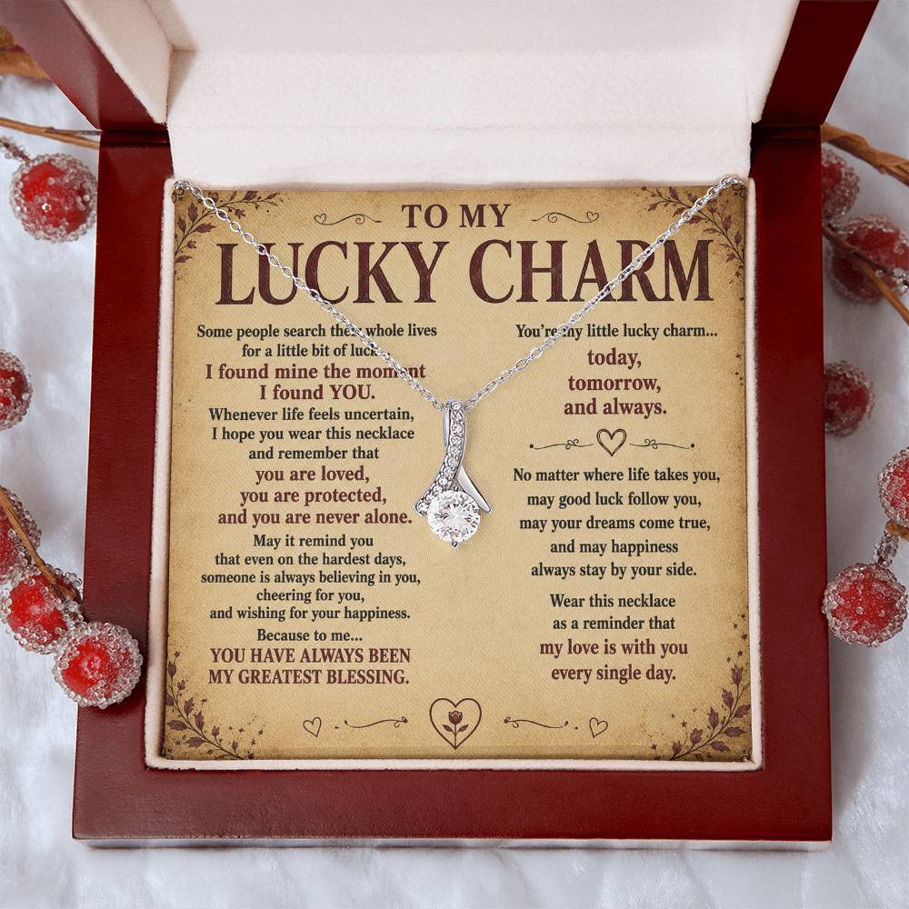 To My Lucky Charm - Lucky Love Necklace