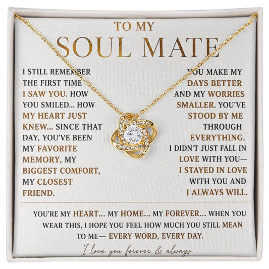 To My Soulmate - Forever Love Necklace