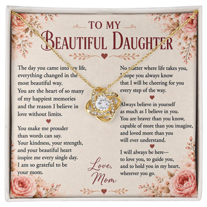 To My Beautiful Daughter - Love You Forever Necklace