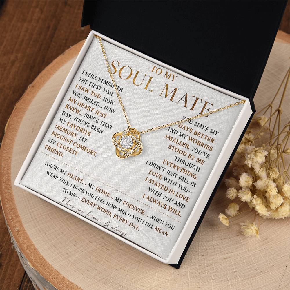 To My Soulmate - Forever Love Necklace