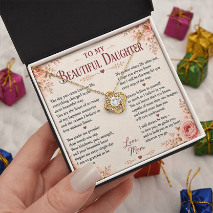 To My Beautiful Daughter - Love You Forever Necklace