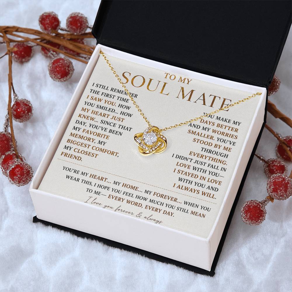 To My Soulmate - Forever Love Necklace