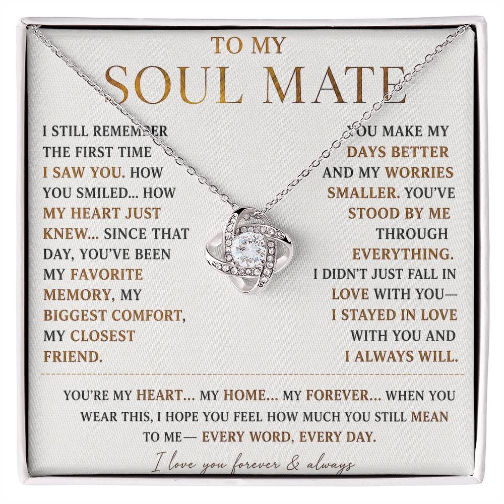 To My Soulmate - Forever Love Necklace