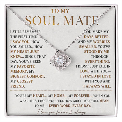 To My Soulmate - Forever Love Necklace