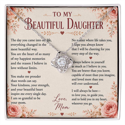 To My Beautiful Daughter - Love You Forever Necklace