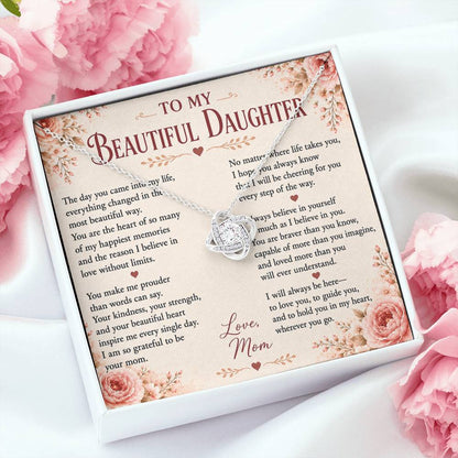To My Beautiful Daughter - Love You Forever Necklace