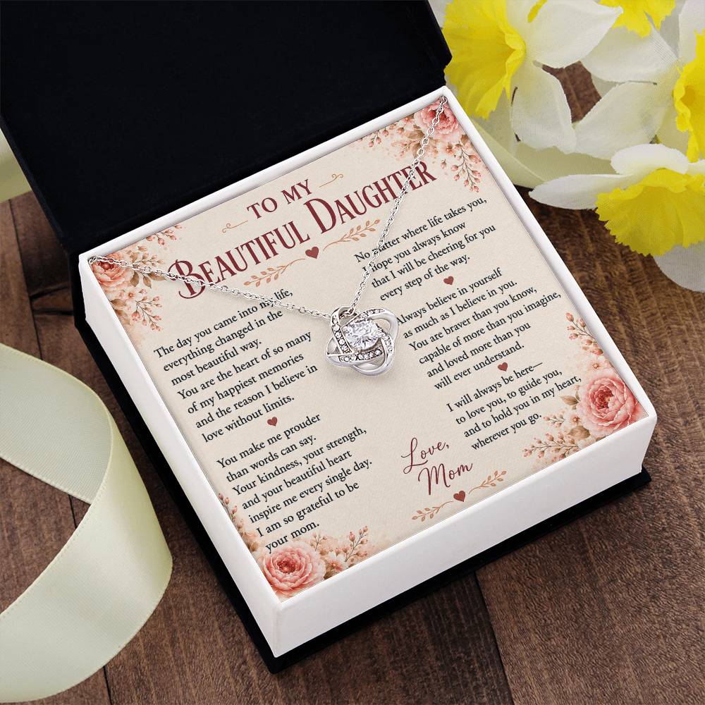 To My Beautiful Daughter - Love You Forever Necklace