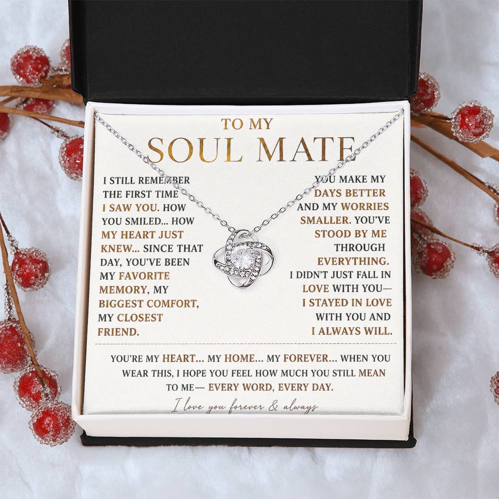 To My Soulmate - Forever Love Necklace