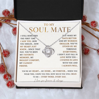 To My Soulmate - Forever Love Necklace