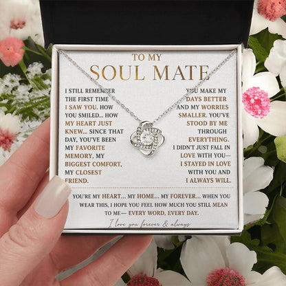 To My Soulmate - Forever Love Necklace