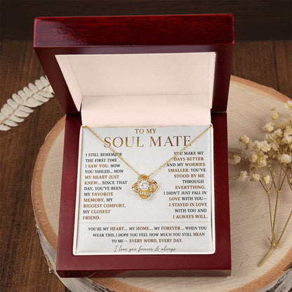 To My Soulmate - Forever Love Necklace