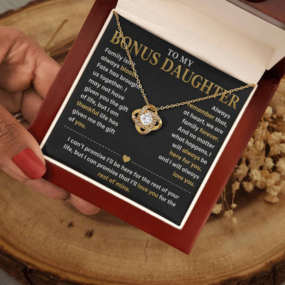 To My Bonus Daughter - Forever Family Necklace