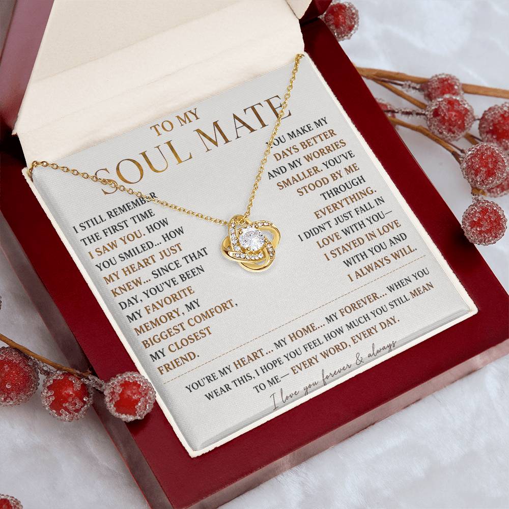 To My Soulmate - Forever Love Necklace