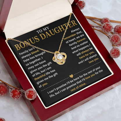 To My Bonus Daughter - Forever Family Necklace