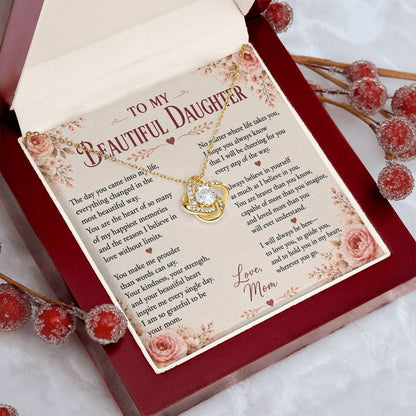 To My Beautiful Daughter - Love You Forever Necklace