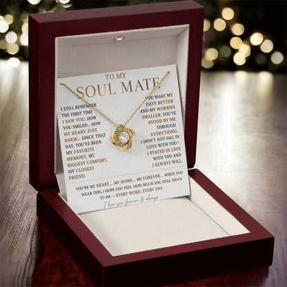 To My Soulmate - Forever Love Necklace