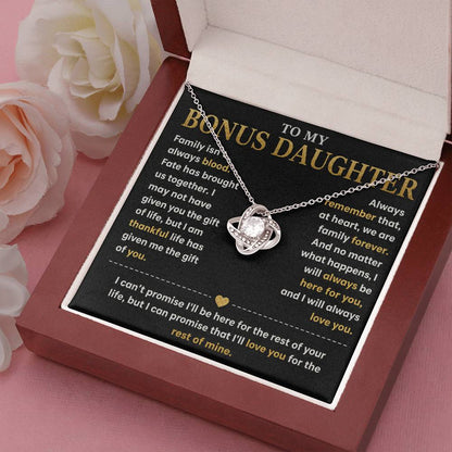 To My Bonus Daughter - Forever Family Necklace