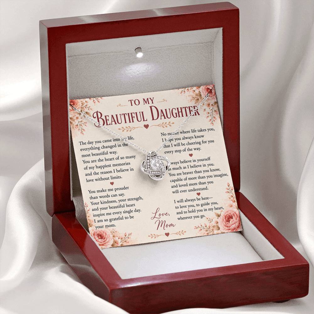 To My Beautiful Daughter - Love You Forever Necklace