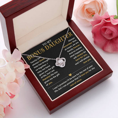 To My Bonus Daughter - Forever Family Necklace
