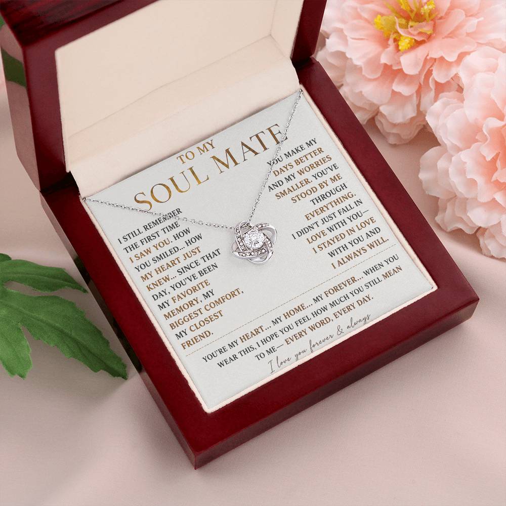 To My Soulmate - Forever Love Necklace