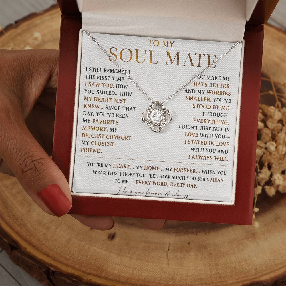 To My Soulmate - Forever Love Necklace