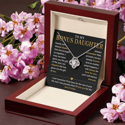 To My Bonus Daughter - Forever Family Necklace