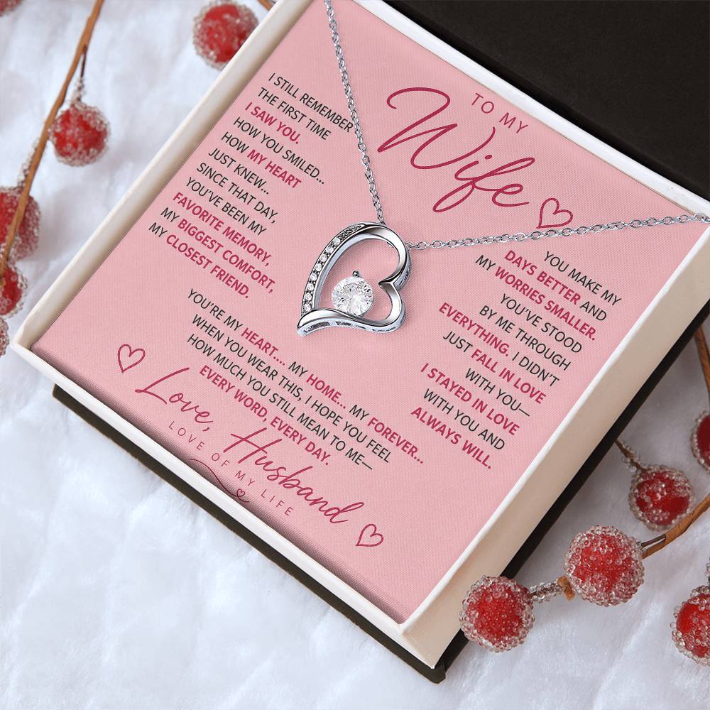 To My Wife - Life Long Love Necklace