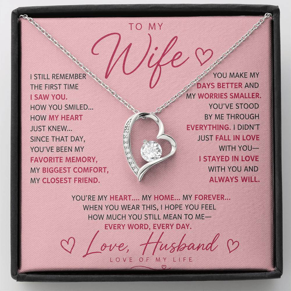 To My Wife - Life Long Love Necklace