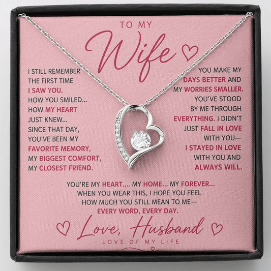 To My Wife - Life Long Love Necklace