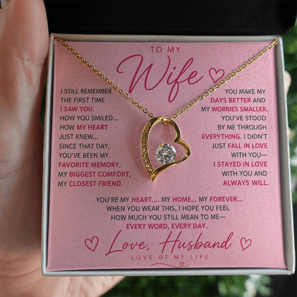 To My Wife - Life Long Love Necklace