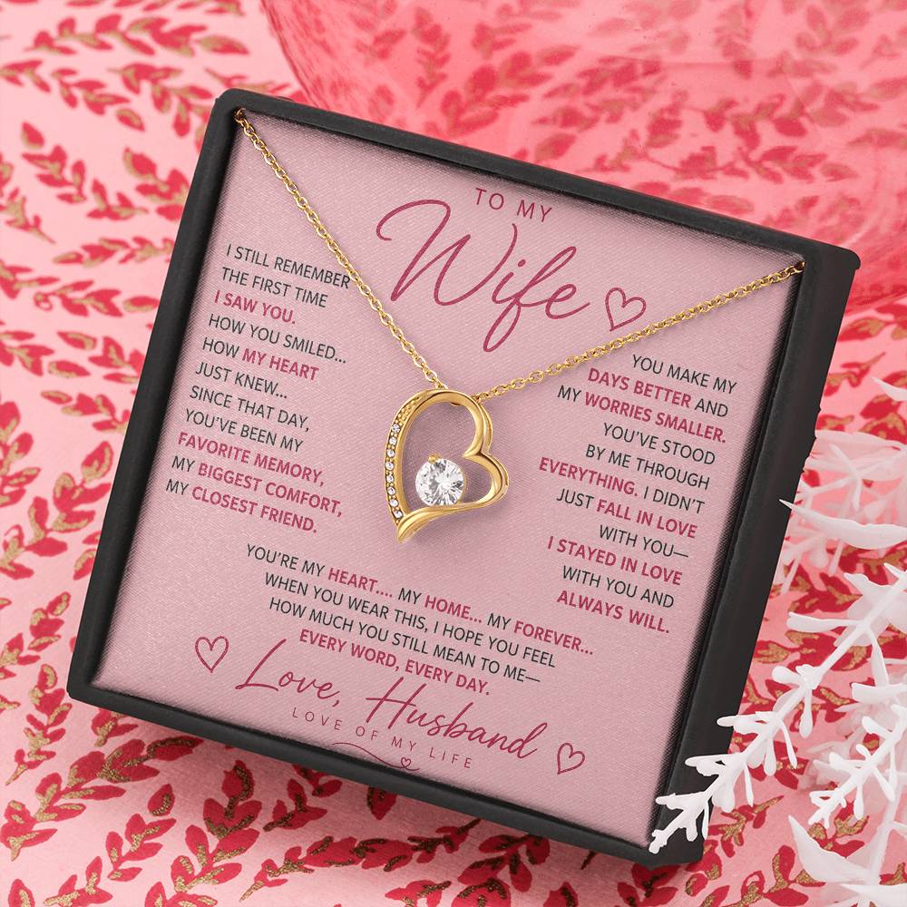 To My Wife - Life Long Love Necklace